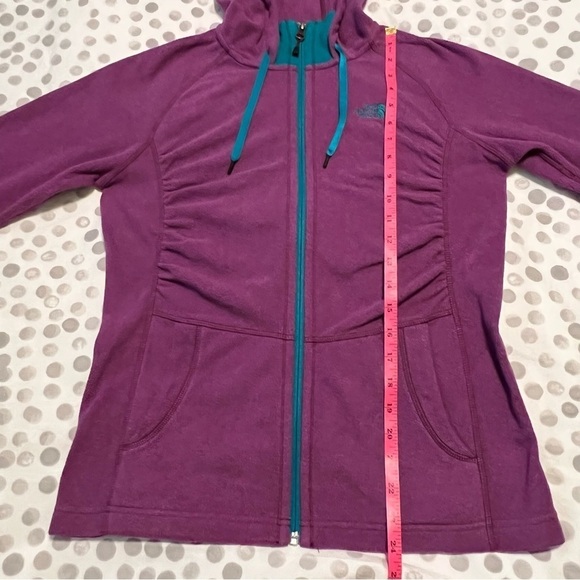 The North Face Women's Mezzaluna Full Zip Hoodie Purple And Teal Size Small - Picture 9 of 11